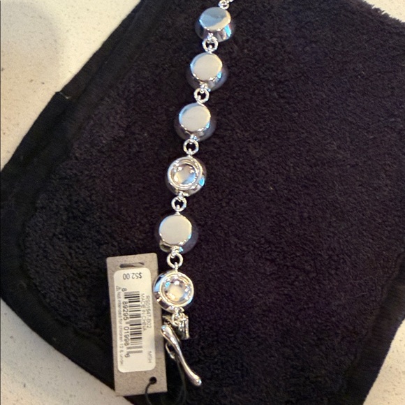 Robert Lee Morris Silver Bracelet with Turquoise Accents - Picture 5 of 5